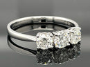 RING AUS 585/- WEIßGOLD MIT BRILLANTEN (ges.ca. 1,50 ct.)
