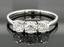 RING AUS 585/- WEIßGOLD MIT BRILLANTEN (ges.ca. 1,50 ct.)