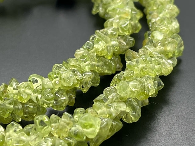 COLLIER 925/- SILBER RHOD. MIT PERIDOT