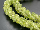 COLLIER 925/- SILBER RHOD. MIT PERIDOT