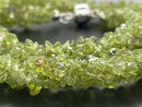 COLLIER 925/- SILBER RHOD. MIT PERIDOT