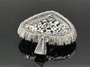 ANHÄNGER AUS 925/- SILBER RHODINIERT MIT DIAMANTEN