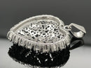 ANHÄNGER AUS 925/- SILBER RHODINIERT MIT DIAMANTEN