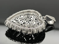 ANHÄNGER AUS 925/- SILBER RHODINIERT MIT DIAMANTEN