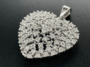 ANHÄNGER AUS 925/- SILBER RHODINIERT MIT DIAMANTEN
