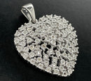 ANHÄNGER AUS 925/- SILBER RHODINIERT MIT DIAMANTEN