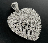 ANHÄNGER AUS 925/- SILBER RHODINIERT MIT DIAMANTEN