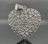 ANHÄNGER AUS 925/- SILBER RHODINIERT MIT DIAMANTEN