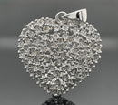 ANHÄNGER AUS 925/- SILBER RHODINIERT MIT DIAMANTEN