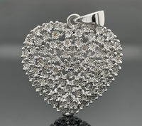 ANHÄNGER AUS 925/- SILBER RHODINIERT MIT DIAMANTEN