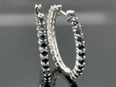 WENDECREOLEN AUS 925/- SILBER RHODINIERT MIT SPINELL & ZIRKON ( GES.CA. 6,06 ct.)