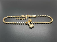 ARMBAND "RUF DEINEN ENGEL" AUS 925/-SILBER GELBVERGOLDET