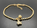 ARMBAND "RUF DEINEN ENGEL" AUS 925/-SILBER GELBVERGOLDET