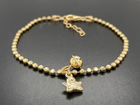 ARMBAND "RUF DEINEN ENGEL" AUS 925/-SILBER GELBVERGOLDET