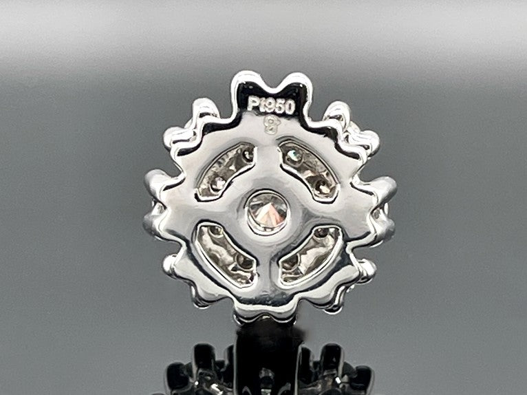 ANHÄNGER AUS 950/- PLATIN MIT BRILLANT LR (ges. ca.0,25 ct.)