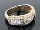 RING GR. 17 (54) AUS 585/- GELBGOLD mit Brillanten