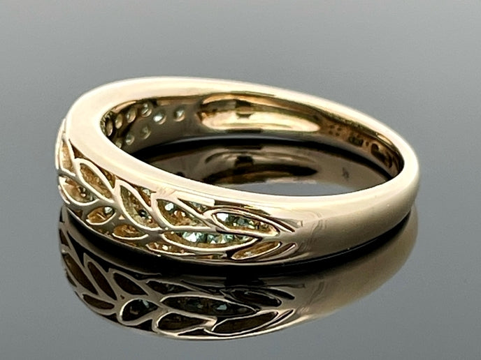 RING AUS 375/- GELBGOLD mit Turmalin (ca. 0,510 ct.)