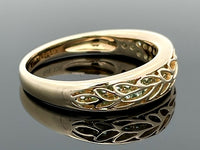 RING AUS 375/- GELBGOLD mit Turmalin (ca. 0,510 ct.)