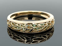 RING AUS 375/- GELBGOLD mit Turmalin (ca. 0,510 ct.)