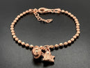 ARMBAND "RUF DEINEN ENGEL" AUS 925/-SILBER ROSÈVERGOLDET