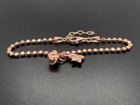 ARMBAND "RUF DEINEN ENGEL" AUS 925/-SILBER ROSÈVERGOLDET