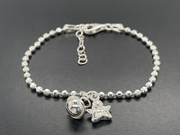ARMBAND "RUF DEINEN ENGEL" AUS 925/-SILBERWEIß