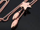 SLIDER Y-COLLIER 925/- SILBER ROSÈVERGOLDET MIT ZIRKONIA