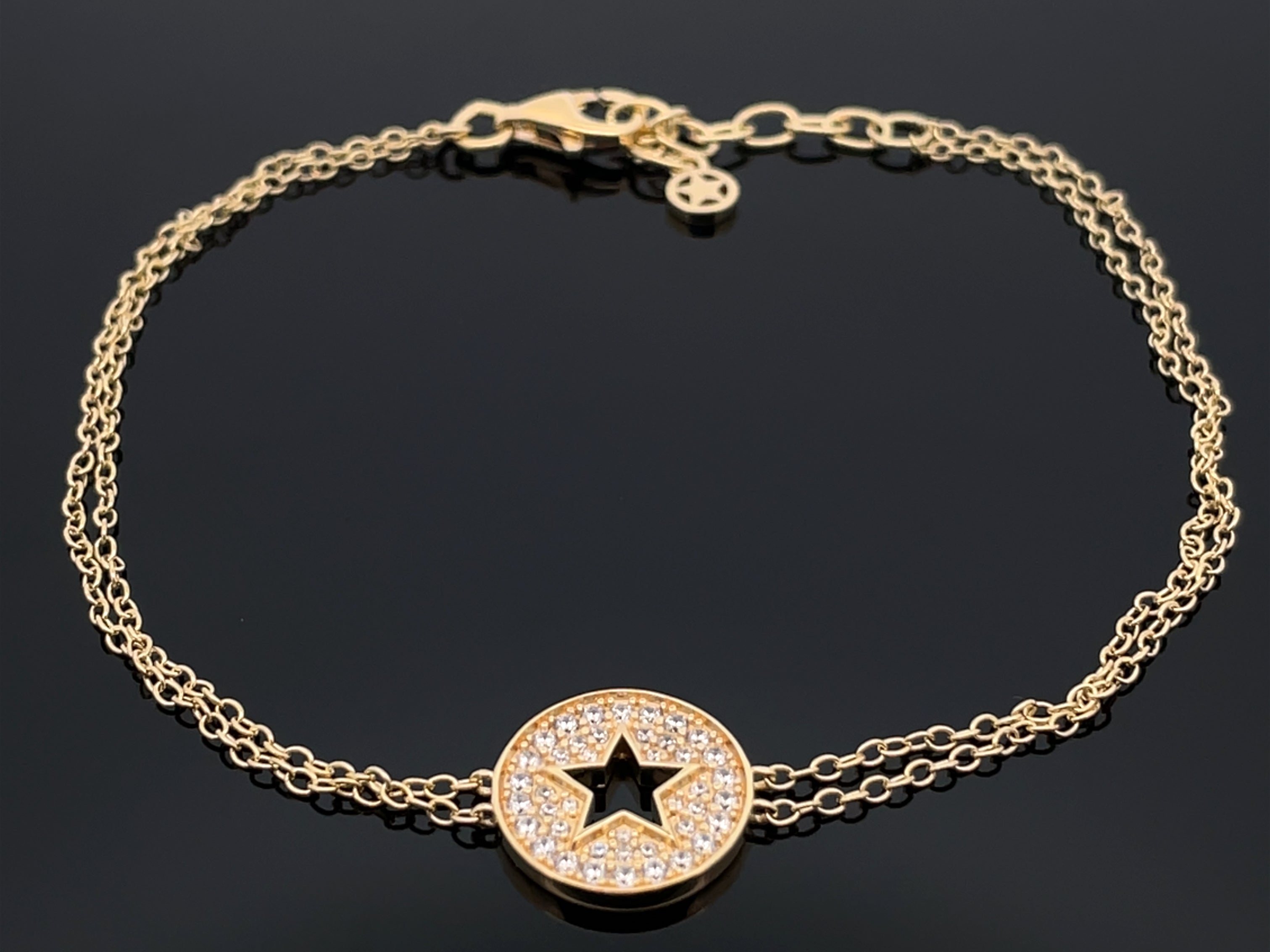 ARMBAND 925/-SILBER VERGOLDET MIT ZIRKONIA