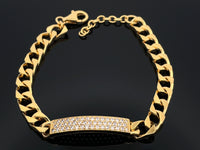 ARMBAND 925/-SILBER VERGOLDET MIT ZIRKONIA