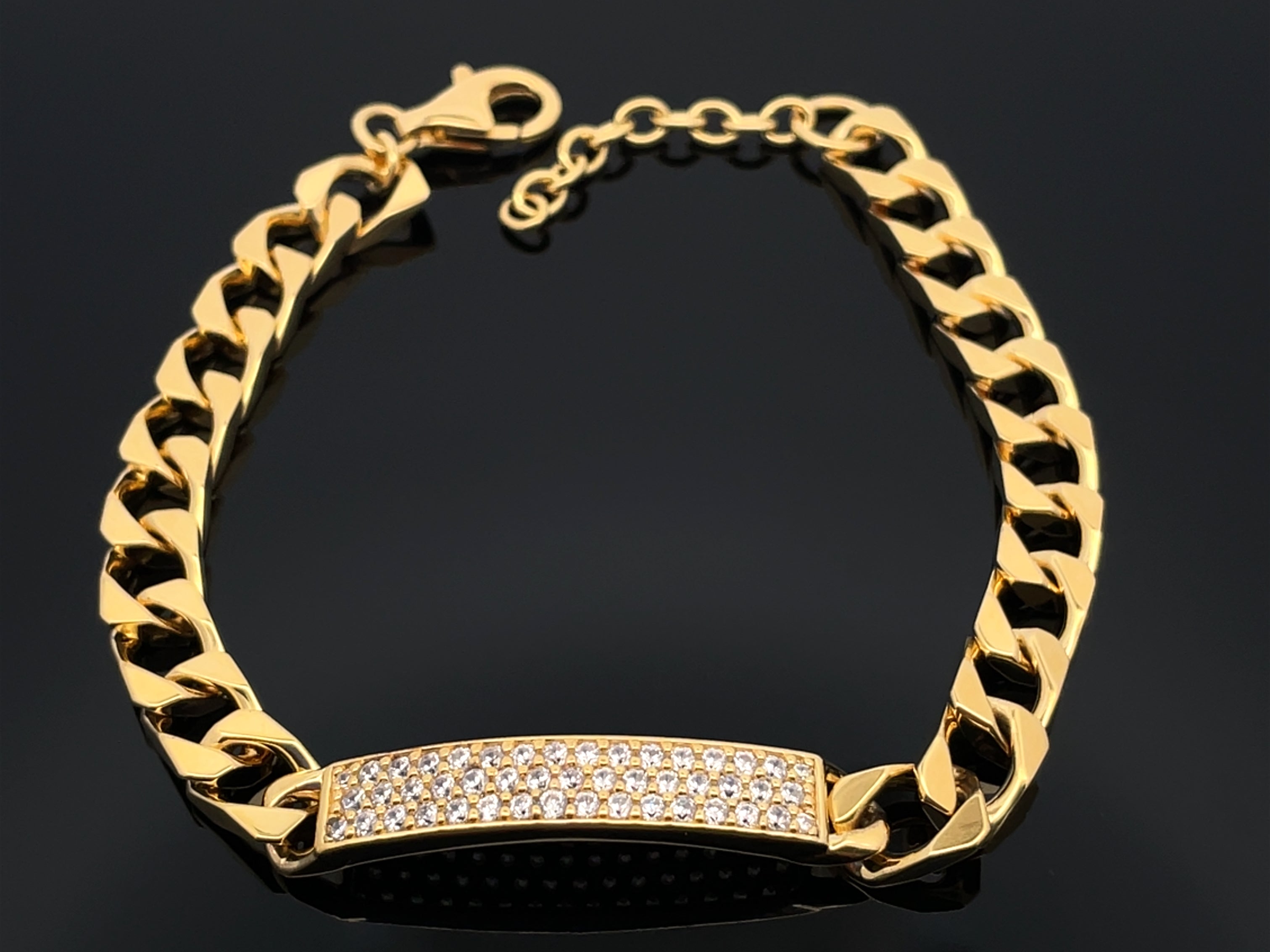 ARMBAND 925/-SILBER VERGOLDET MIT ZIRKONIA
