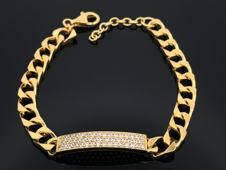 ARMBAND 925/-SILBER VERGOLDET MIT ZIRKONIA