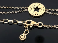 ARMBAND 925/-SILBER VERGOLDET MIT ZIRKONIA