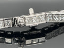 ARMBAND AUS 750/- WEIßGOLD MIT DIAMANTEN WSI (ges.ca. 4,427 ct.)