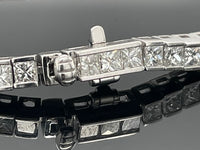 ARMBAND AUS 750/- WEIßGOLD MIT DIAMANTEN WSI (ges.ca. 4,427 ct.)