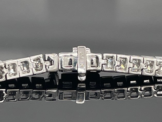 ARMBAND AUS 750/- WEIßGOLD MIT DIAMANTEN WSI (ges.ca. 4,427 ct.)