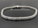 ARMBAND AUS 750/- WEIßGOLD MIT DIAMANTEN WSI (ges.ca. 4,427 ct.)