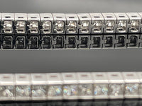 ARMBAND AUS 750/- WEIßGOLD MIT DIAMANTEN WSI (ges.ca. 4,427 ct.)