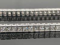 ARMBAND AUS 750/- WEIßGOLD MIT DIAMANTEN WSI (ges.ca. 4,427 ct.)