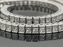 ARMBAND AUS 750/- WEIßGOLD MIT DIAMANTEN WSI (ges.ca. 4,427 ct.)