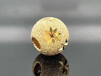 KUGELGLEITER AUS 925/- SILBER VERGOLDET STERNDIAMANTIERT