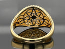RING AUS 925/- SILBER VERGOLDET MIT ZIRKONIA