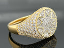 RING AUS 925/- SILBER VERGOLDET MIT ZIRKONIA
