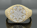 RING AUS 925/- SILBER VERGOLDET MIT ZIRKONIA