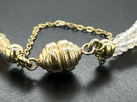 3-RHG ARMBAND 375/- GELBGOLD MIT FEUEROPAL
