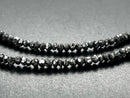 COLLIER 375/- GELBGOLD MIT DIAMANTEN BEH. SCHWARZ