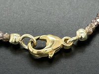 ARMBAND 585/- GELBGOLD MIT DIAMANTEN CHAMPAGNER
