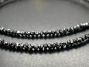 COLLIER 585/- GELBGOLD MIT DIAMANTEN BEH. SCHWARZ