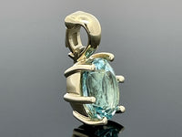 CLIP ANHÄNGER AUS 585/- GELBGOLD MIT SANTA MARIA AQUAMARIN