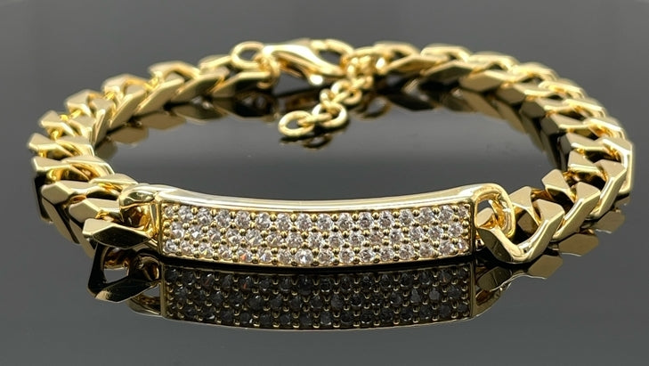 ARMBAND 925/-SILBER VERGOLDET MIT ZIRKONIA