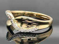 RING AUS 925/- SILBER VERGOLDET MIT ZIRKON